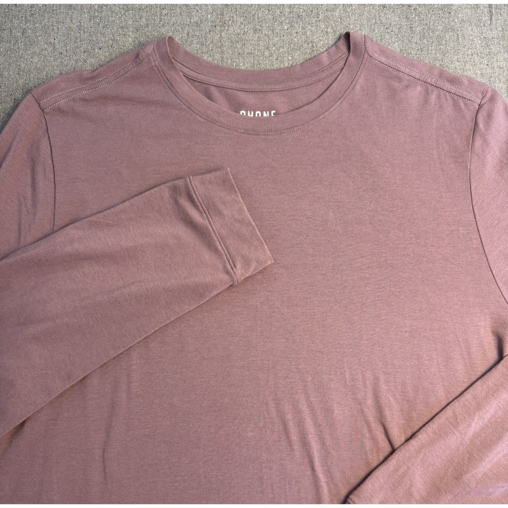 Rhone Shirt Mens XL Performance Long Sleeve Crew Neck Athletic Purple pullover